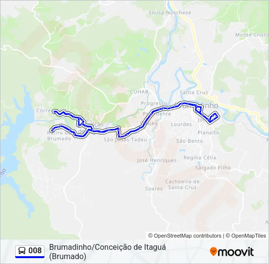 008 Bus Line Map