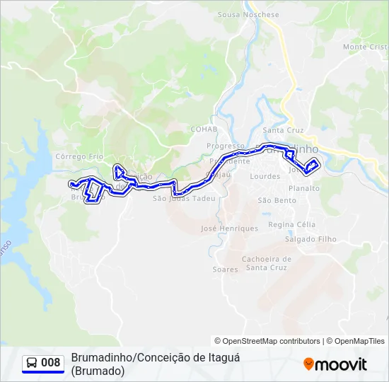 008 Bus Line Map