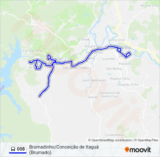 008 Bus Line Map