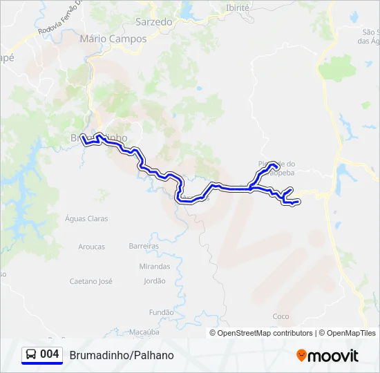 004 Bus Line Map