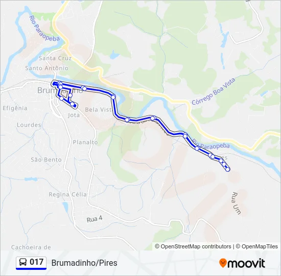 017 Bus Line Map