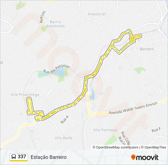 337 Bus Line Map