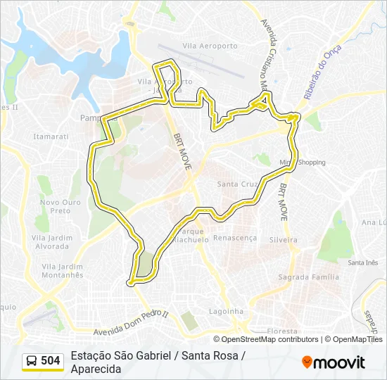 504 Bus Line Map