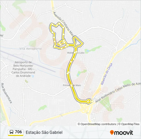 706 Bus Line Map