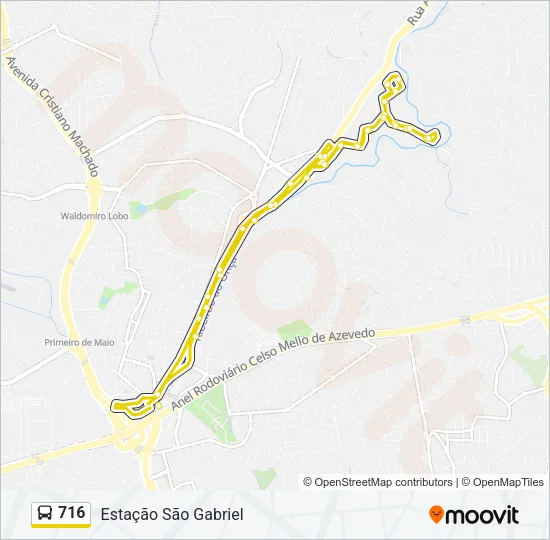 716 Bus Line Map