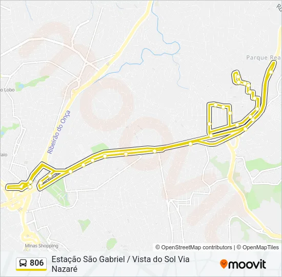 806 Bus Line Map