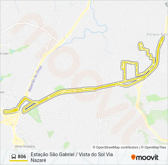 806 Bus Line Map