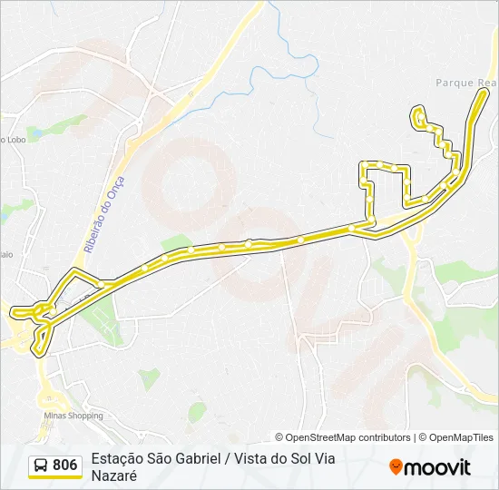 806 Bus Line Map