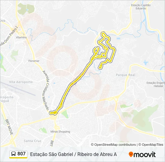 807 Bus Line Map