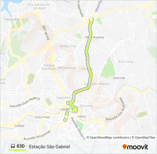 83D Bus Line Map