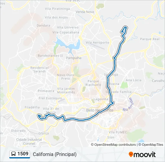 1509 Bus Line Map