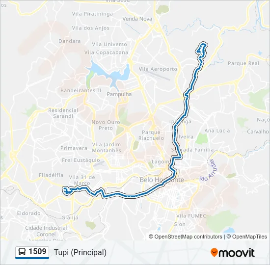1509 Bus Line Map