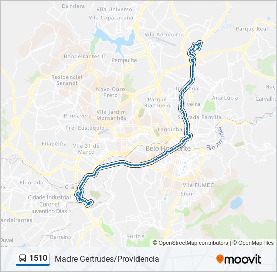 1510 bus Line Map