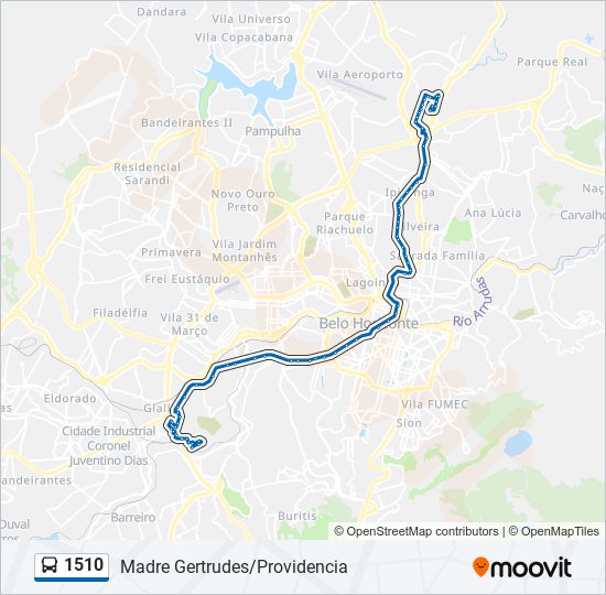 1510 bus Line Map