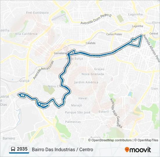 2035 Bus Line Map