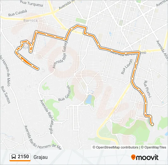 2150 Bus Line Map