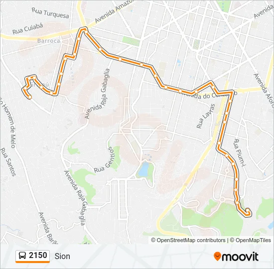 2150 Bus Line Map