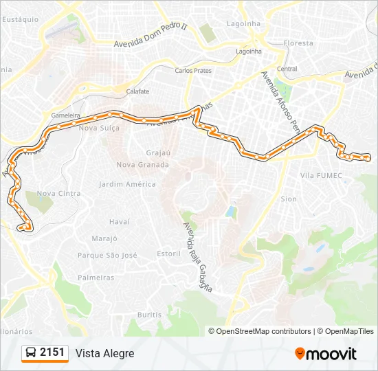 2151 Bus Line Map