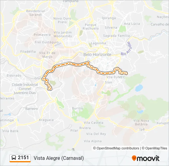2151 Bus Line Map