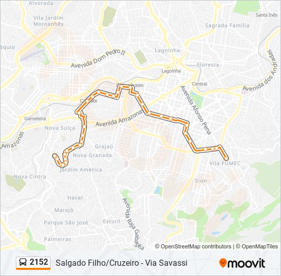 Rota da linha 013: horários, paradas e mapas - Cohab/Salgado Filho Via Upa  (Atualizado)