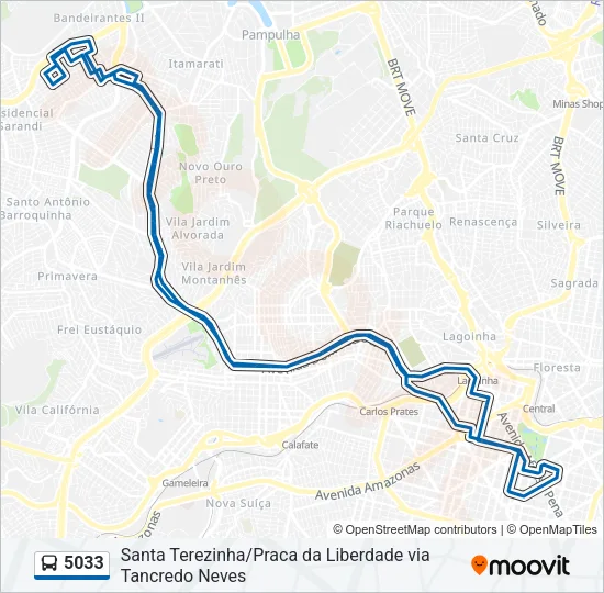 5033 Bus Line Map