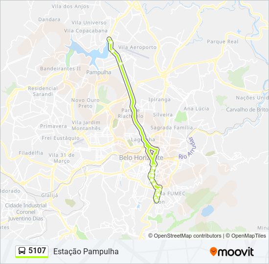 5107 bus Line Map