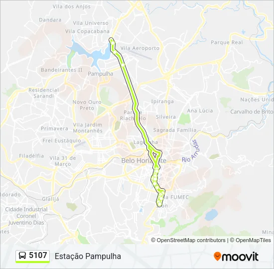5107 Bus Line Map