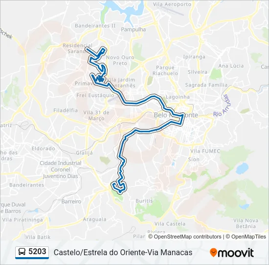 5203 Bus Line Map