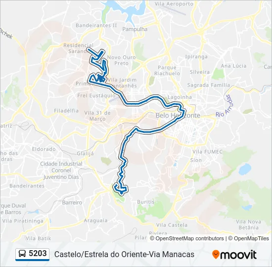 5203 Bus Line Map