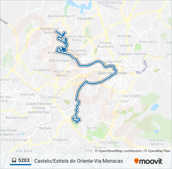 5203 Bus Line Map