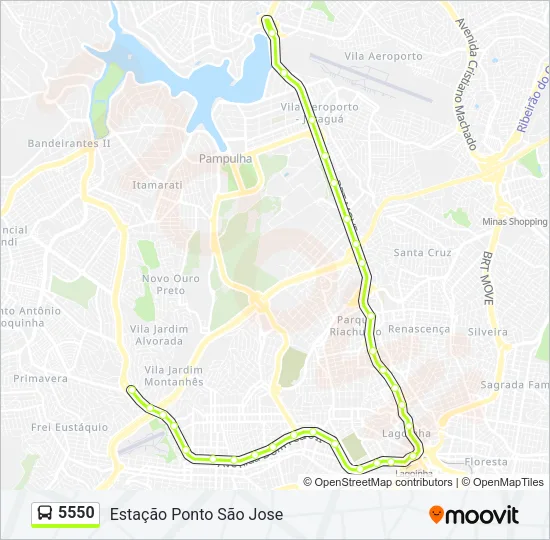 5550 Bus Line Map
