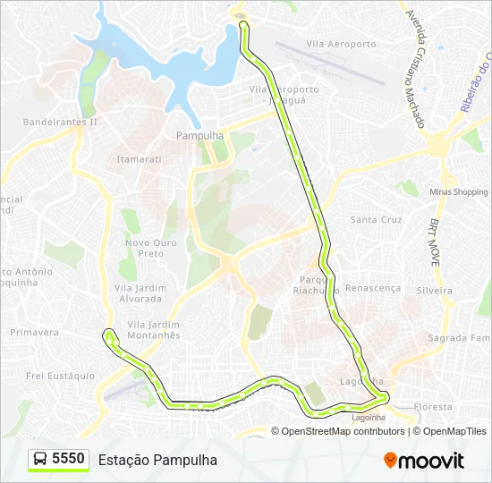 5550 Bus Line Map