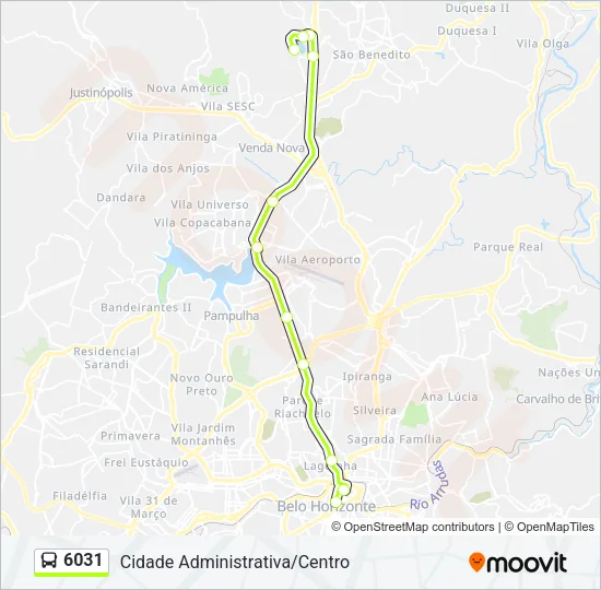 6031 Bus Line Map