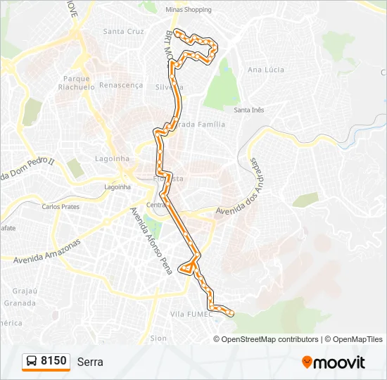 8150 Bus Line Map