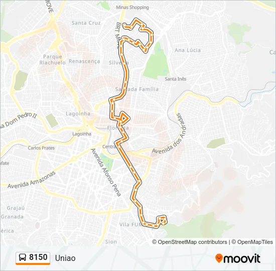 8150 Bus Line Map