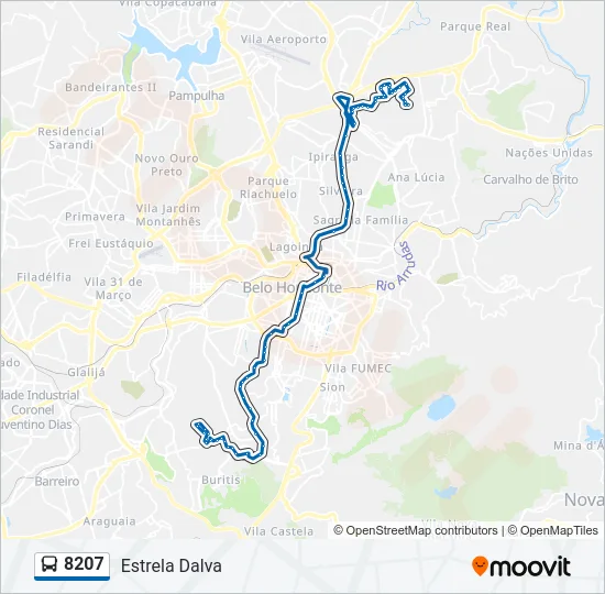 8207 Bus Line Map