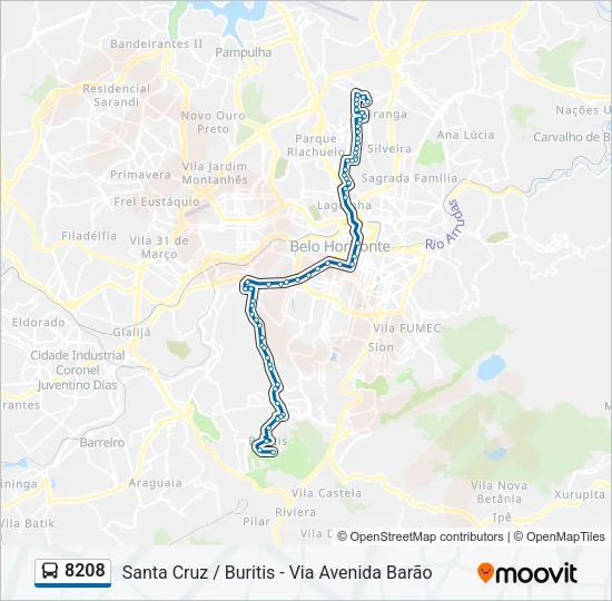 8208 Bus Line Map