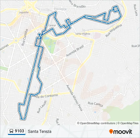 9103 Bus Line Map