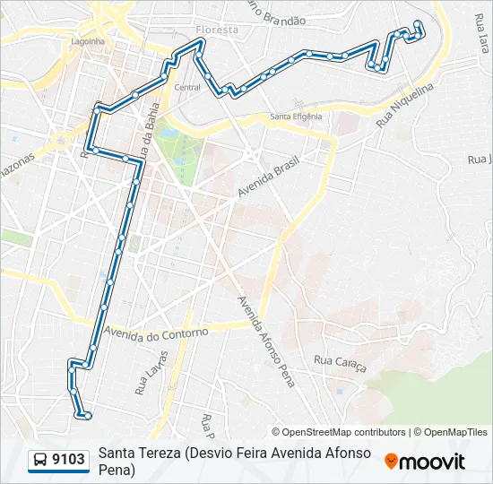 9103 Bus Line Map