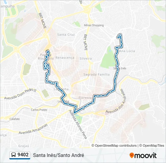 9402 Bus Line Map