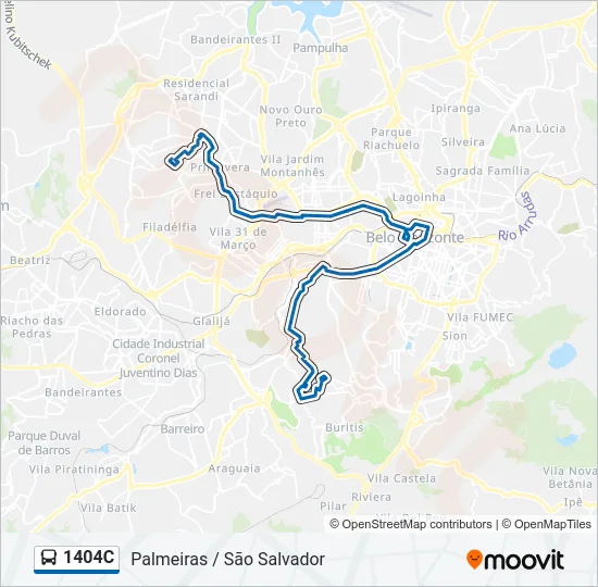 1404C Bus Line Map