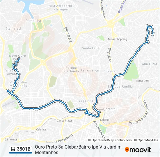 3501B Bus Line Map