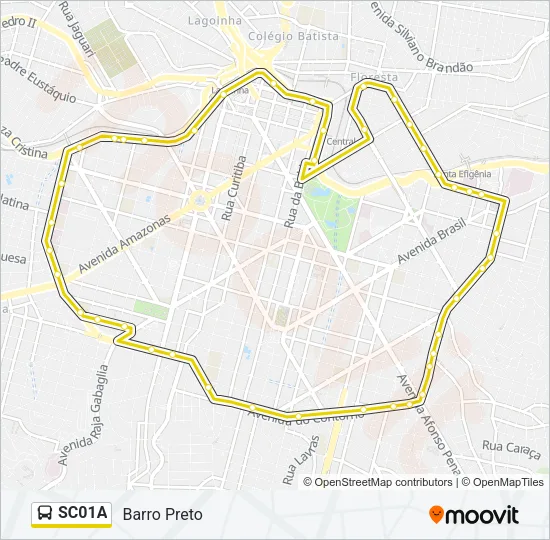 SC01A Bus Line Map