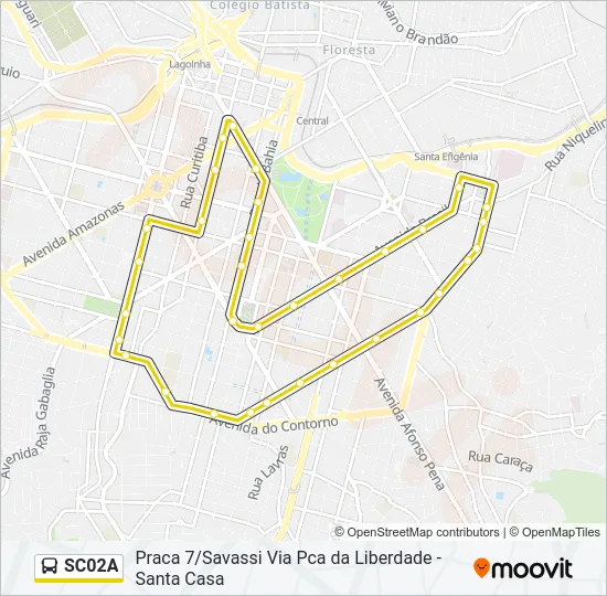 SC02A Bus Line Map