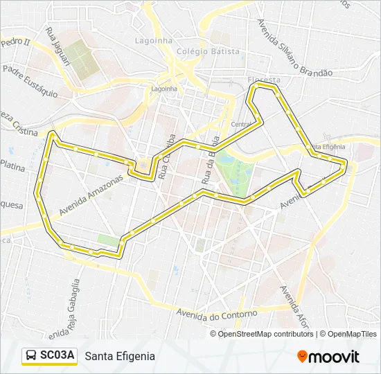 SC03A Bus Line Map