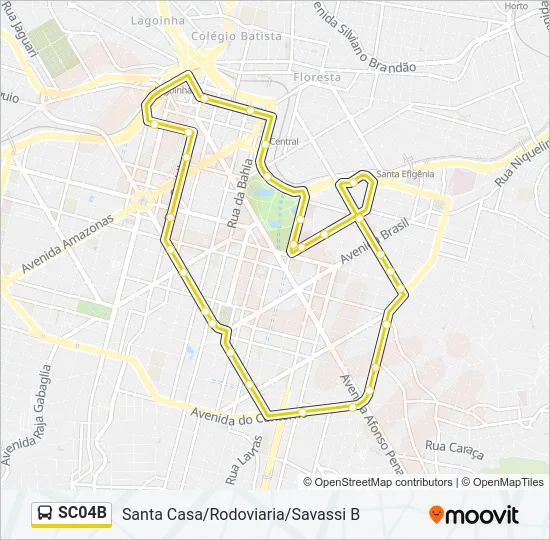 SC04B Bus Line Map