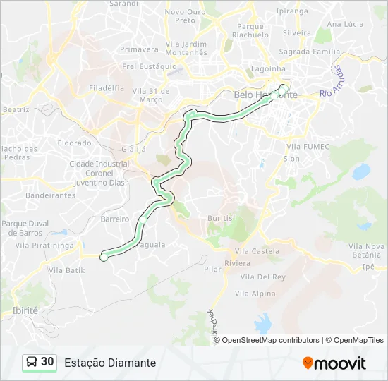 30 Bus Line Map