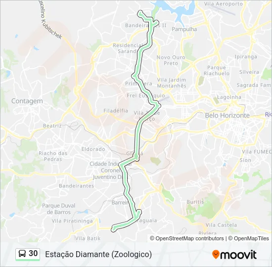 30 Bus Line Map