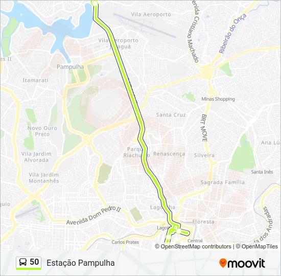 50 Bus Line Map