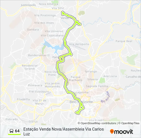 64 Bus Line Map